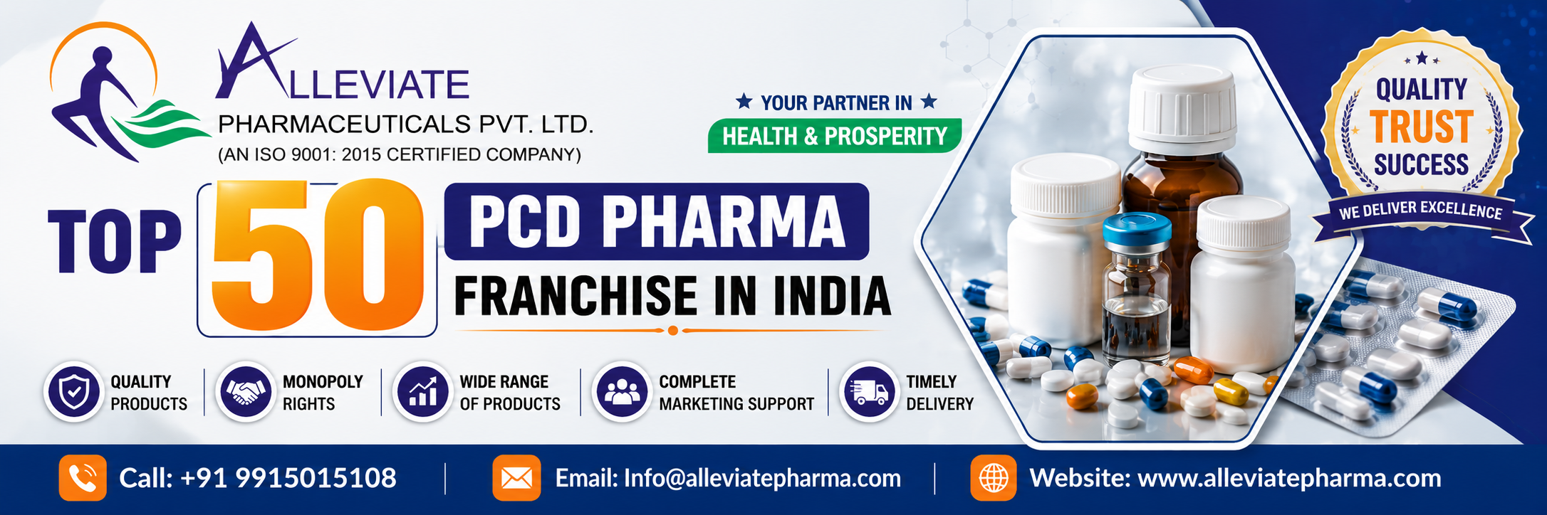 Top 50 PCD Pharma Franchise in India